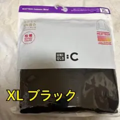 UNIQLO 極暖カシミヤブレンドタートルネックT(長袖) XL ブラック
