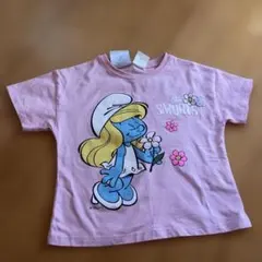 ZARA The Smurfs ピンク Tシャツ 5歳