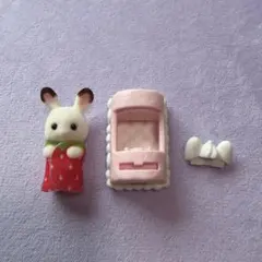 シルバニア　ショコラウサギの小さい赤ちゃん　ケーキパーティー