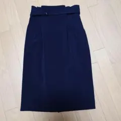 再値下げ新品スカートウエスト布ベルト付き ブラック