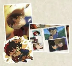 〚名探偵コナン〛ブロマイド＆ステッカーセット(江戸川コナン＆灰原哀)
