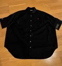 RAF SIMONS オーバーサイズ 半袖シャツ ブラック L ラフシモンズのサムネイル