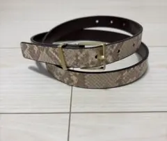 蛇柄　レディースベルト