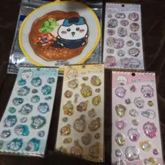 ちいかわ　ウォーターinシール　ハチワレ　うさぎ　モモンガ　松屋　タオル