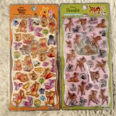 くまのプーさん バンビ プチドロップシール