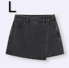 GU デニムラップスカート