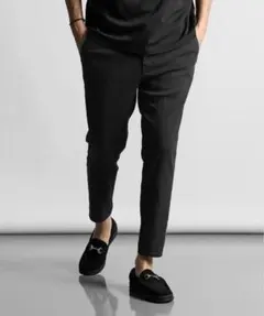 The DUFFER 超伸縮 麻混「ガムストレッチ」製品染めスキニーチノパンツLのサムネイル