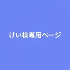 けい様専用ページ