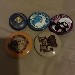缶バッジ　スマーフ　スポンジボブ　モンハン