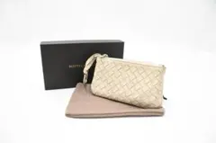 Bottega Veneta　ボッテガ　イントレチャート コインケース　ホワイト