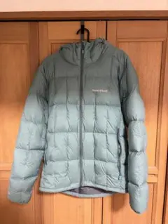 【最終値下げ】モンベル ネージュダウンパーカ　ブルーグリーン　水色