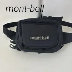 OLD mont-bellモンベル ボディバッグ　ウエストポーチ　黒　小型　レア