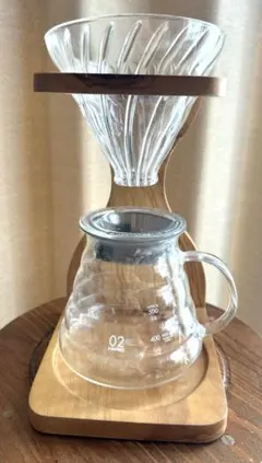 HARIO オリーブウッドスタンドセット オシャレなスタンド人気！