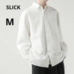 美品 SLICK スリック メンズ M オーバーサイズ シャツ オックスフォード