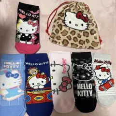 キティ　キャラクターソックス　6足セット