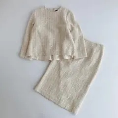 デミルクスビームス ツイード ペプラム　セットアップ スカート セレモニー ラメ