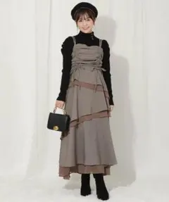 フリルデザインキャミワンピース Mサイズ