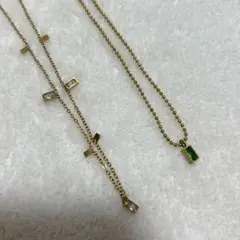 ゴールド ダブルチェーン ネックレス