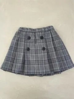 COMME CA ISM チェック柄スカート 100A