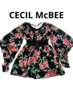 セシルマクビー　チュニックブラウス　花柄　セクシー　P3