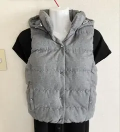 GU 中綿ベスト　 グレー　Sサイズ　レディース　アウター