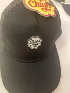 未使用タグ付き Chupa Chups キャップ ブラック　チュッパチャップス