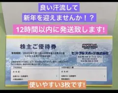 セントラルスポーツ 株主優待券 3枚セット 有効期限　2025.12.31まで