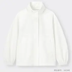 GU ジーユー UVカットオーバーサイズブルゾン サイズM カラーオフホワイト