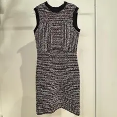 Salvatore Ferragamo ひざ丈ノースリーブワンピース　Sサイズ