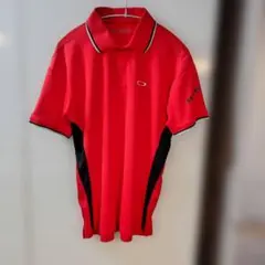 OAKLEY オークリー ゴルフウェア ポロシャツ レッド M
