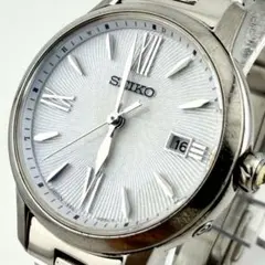 Ⴤ1292 ꕤSEIKO LK ルキア 電波ソーラー 4Pダイヤ シルバー - メルカリ