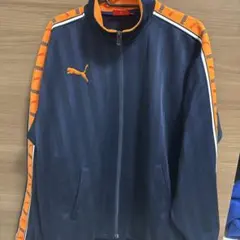 Puma ストライプジャケット S~M ネイビー/オレンジ