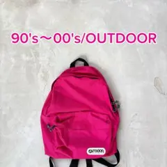 00s OUTDOOR ピンク 差し色 バックパック リュック円堂守city - メルカリ