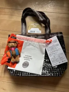 【新品】TULLY'S COFFEE 2026 ベアフル 巾着バッグ　タグ付き
