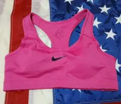 Nike DRI-FIT ピンク スポーツブラ サイズM