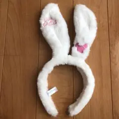 ウサギ耳カチューシャ ミッキー刺繍付き