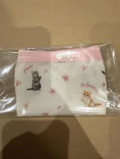 雜誌 MAQUIA レスポートサック 猫×桜柄キュートポーチ 小サイズのみ