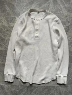 00s old uniqlo ヘンリーネックサーマルシャツ ロンT