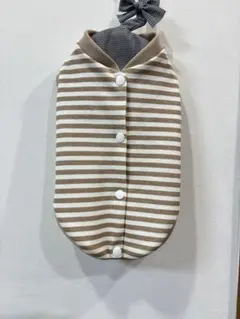 【ハンドメイド】犬服 バックオープン スナップボタン　Mサイズ　小型犬