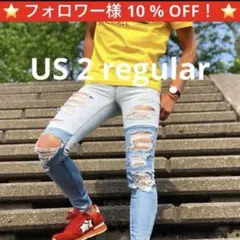 ⭐️大人気！アメリカンイーグル ダメージジェギング スキニーデニム！早い者勝ち⭐️