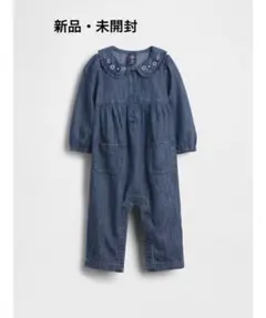 新品・未開封　GAP デニム襟付き　ショートオール　60cm 3-6months
