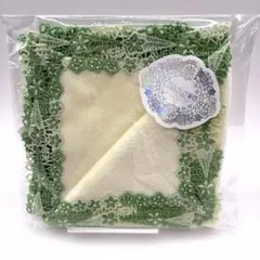 【新品未使用】近沢レースハンカチ　オクラ　クリーム