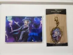 ツイステ ジェイド アクリルブロック ビジュー付きメタルチャーム