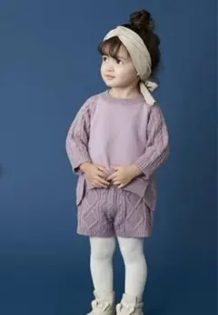 新品　プティマイン ニット　セットアップ　M 100〜110 トレーナー