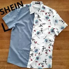 ⭐在庫大処分セール⭐SHEIN 花柄 半袖シャツ Ｌサイズ　即日発送。。。のサムネイル