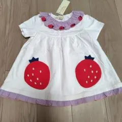 新品:ベイビーチアー いちご半袖ワンピース 110サイズ - メルカリ