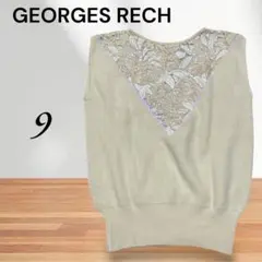 GEORGES RECH ジョルジュレッシュ　スパンコール　ベスト　ニット　Mのサムネイル