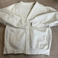 ホワイト Vネックカーディガン