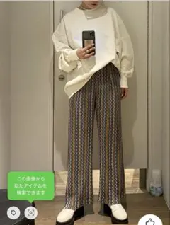 マルチストライプジャガードパンツ［JEANASIS］