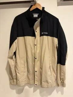 Columbia ナイロンジャケット Lサイズ ベージュ/ブラック